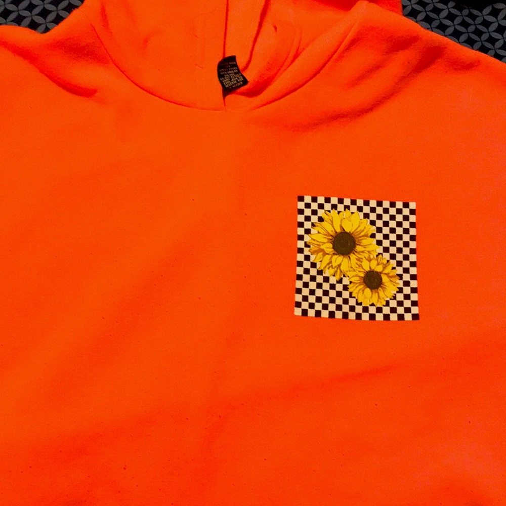 A crop top sweatshirt